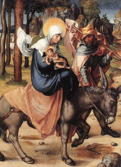 Albrecht Durer The Seven Sorrows of the Virgin: The Flight into Egypt Norge oil painting art